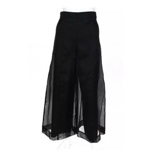 Cos Women’s Silk Wide Legs High Rise Zip up Pants